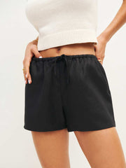 Zoey Linen Short - Black