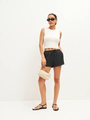 Zoey Linen Short - Black