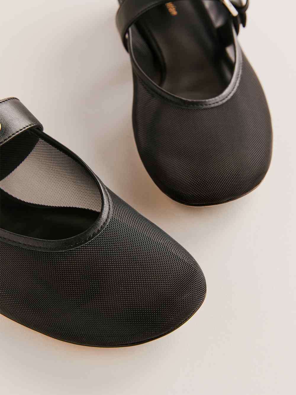 Bethany Ballet Flat - Black Mesh