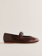 Bethany Ballet Flat - Chestnut Leather