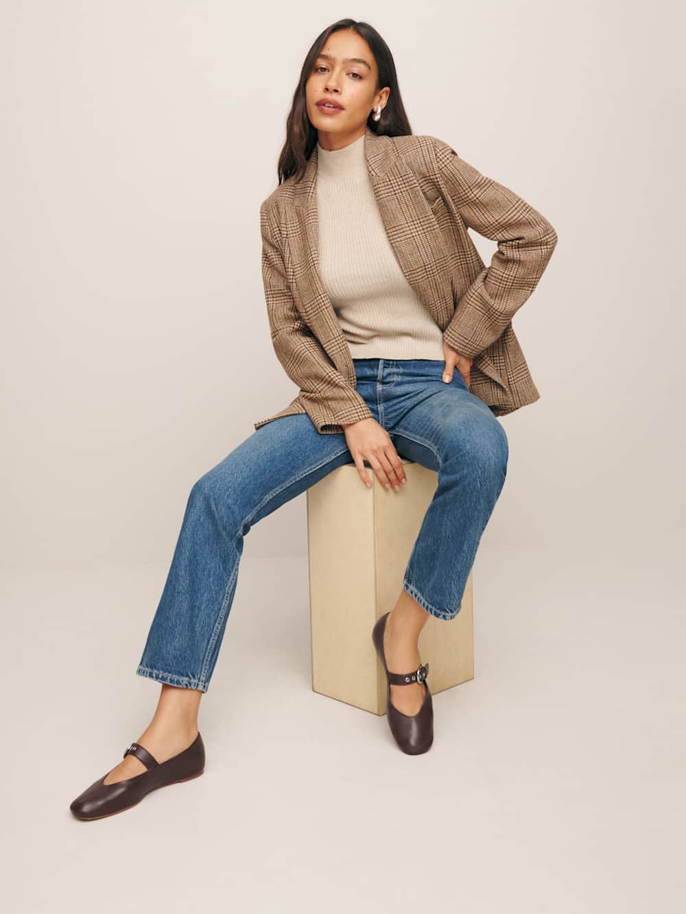 Bethany Ballet Flat - Chestnut Leather