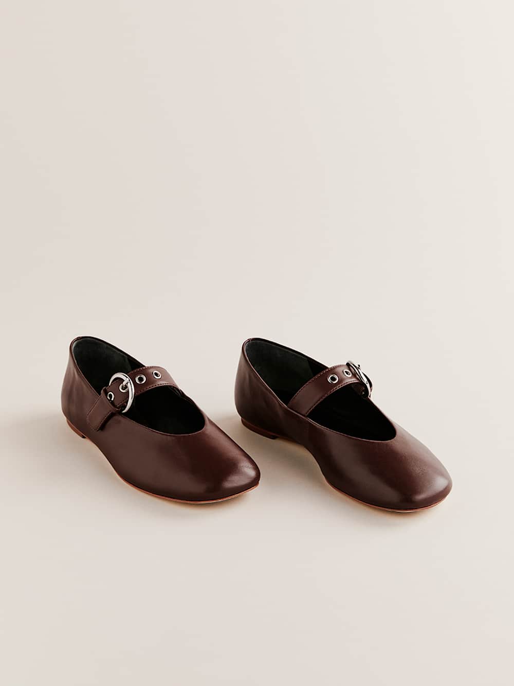 Bethany Ballet Flat - Chestnut Leather