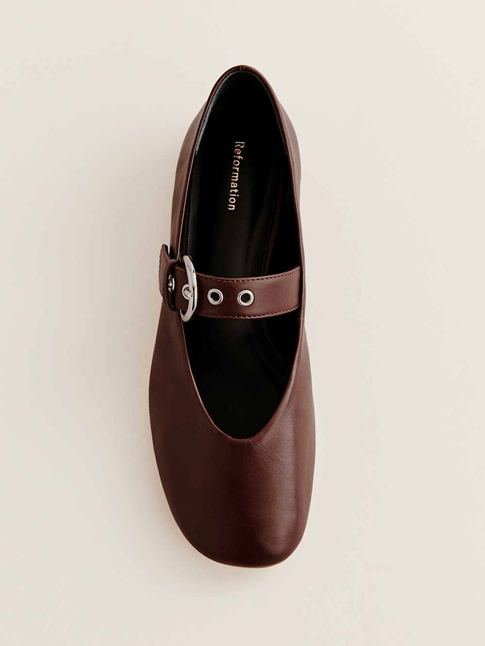 Bethany Ballet Flat - Chestnut Leather