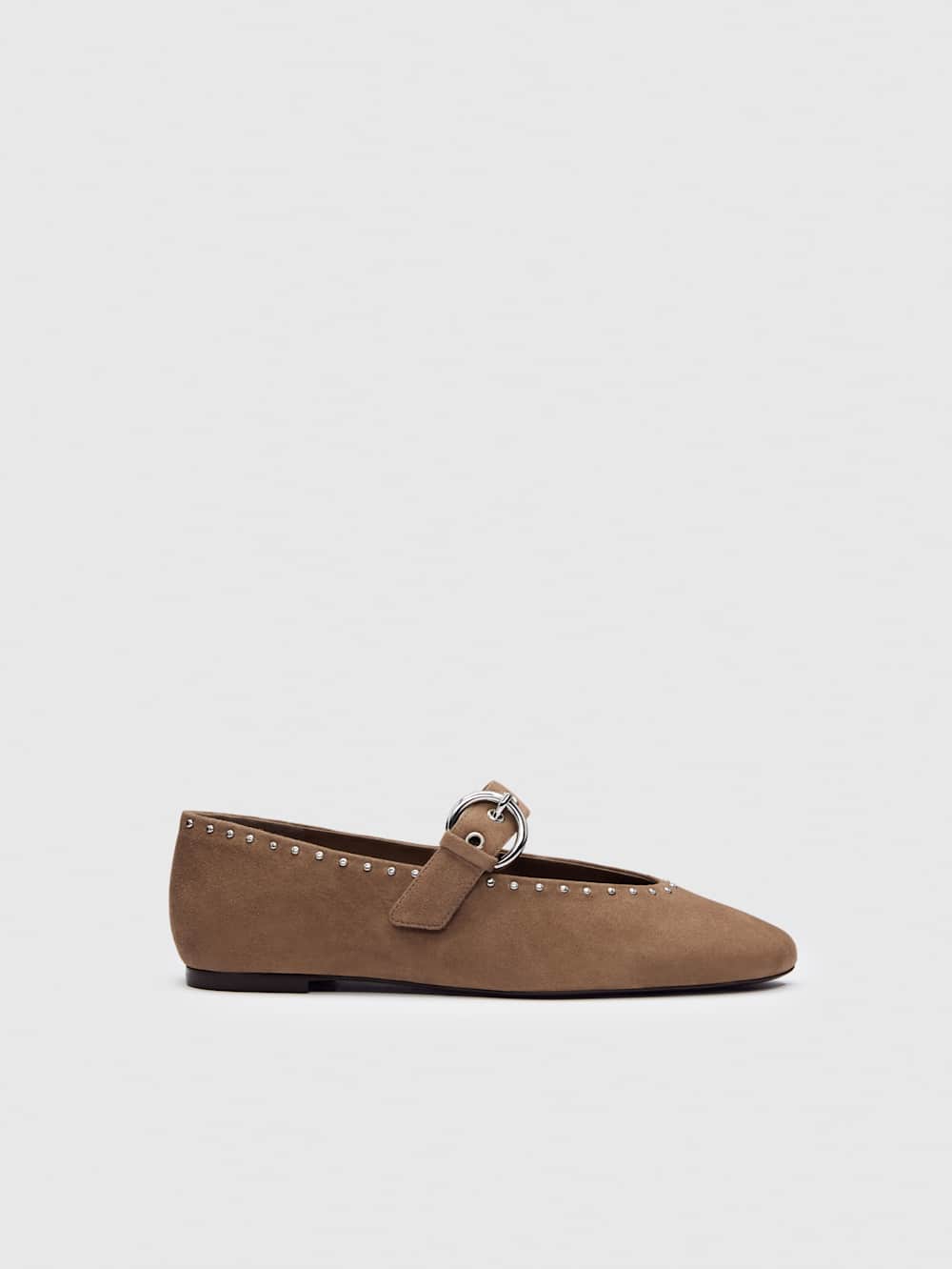 Bethany Ballet Flat - Farro Suede Studs