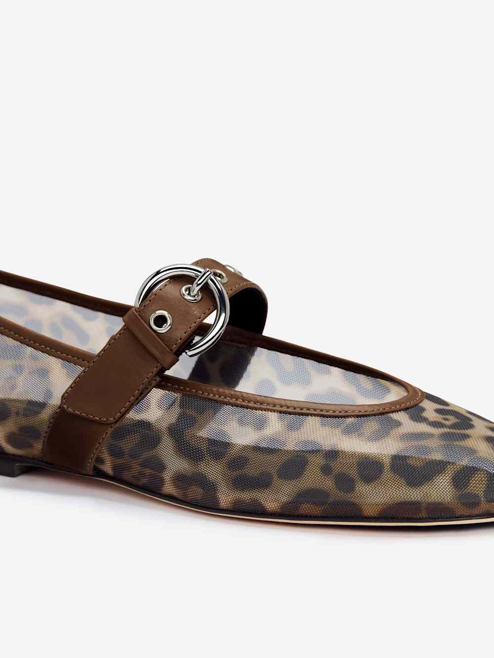 Bethany Ballet Flat - Leopard Mesh