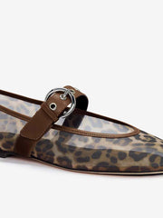 Bethany Ballet Flat - Leopard Mesh