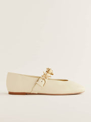 Bethany Ballet Flat - Cream Puff Shells
