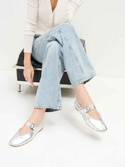 Bethany Ballet Flat - Silver
