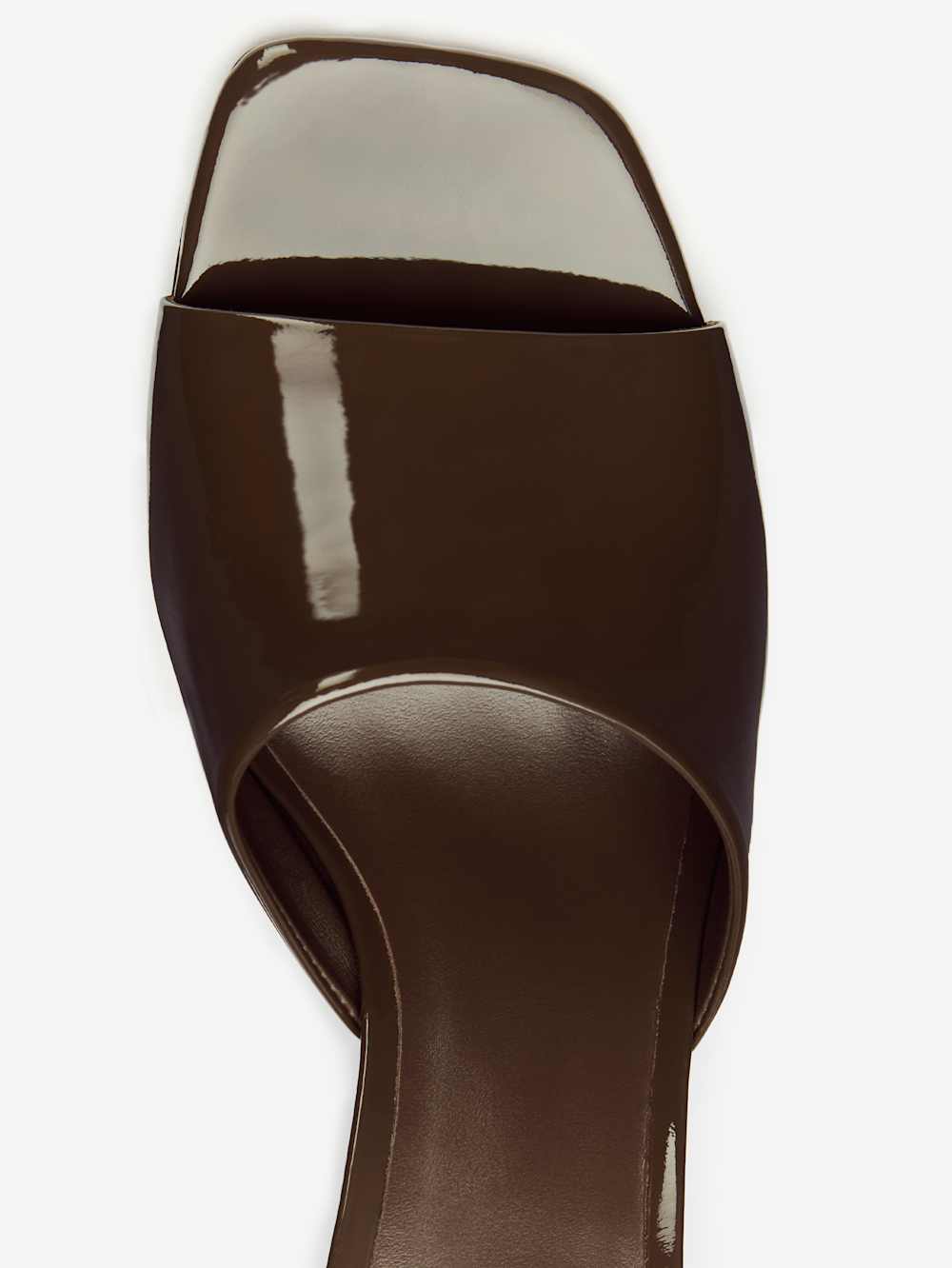 Enya Wedge Sandal - Espresso Patent