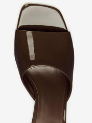 Enya Wedge Sandal - Espresso Patent