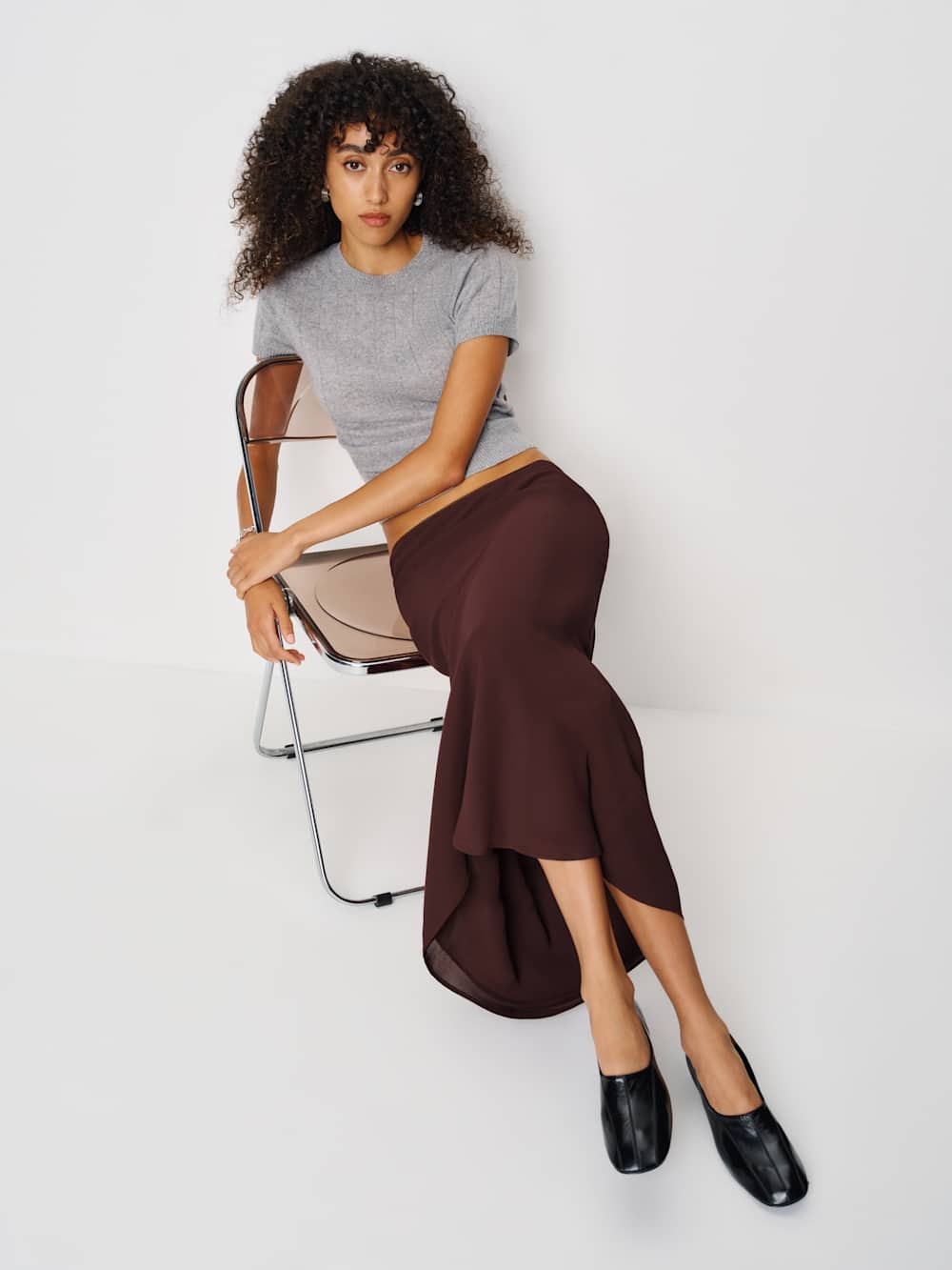 Layla Skirt - Mahogany