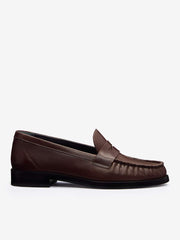 Ani Ruched Loafer - Espresso Leather
