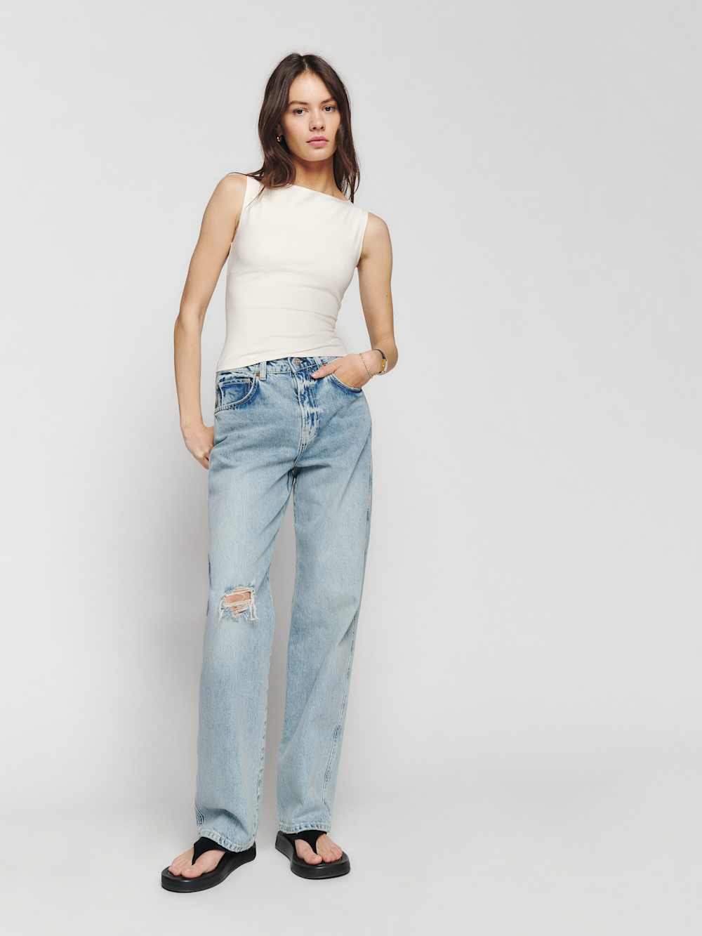 Dusk Knit Top - Fior Di Latte