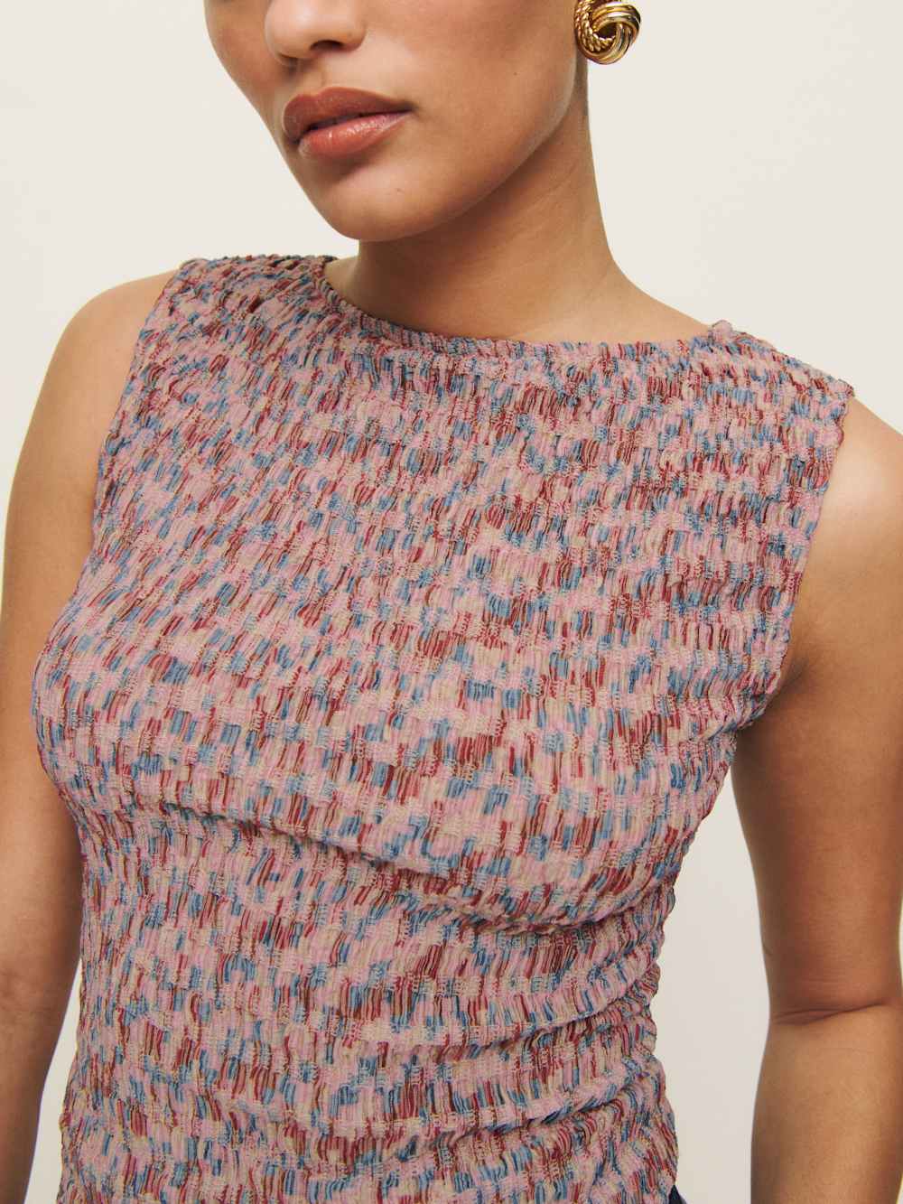 Dusk Knit Top - Cotton Candy