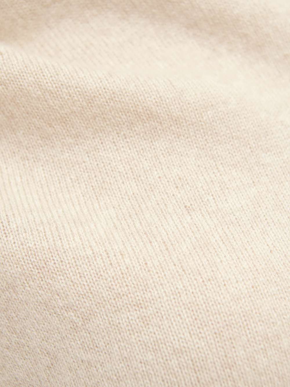 Clara Cashmere Crew Cardigan - Wheat