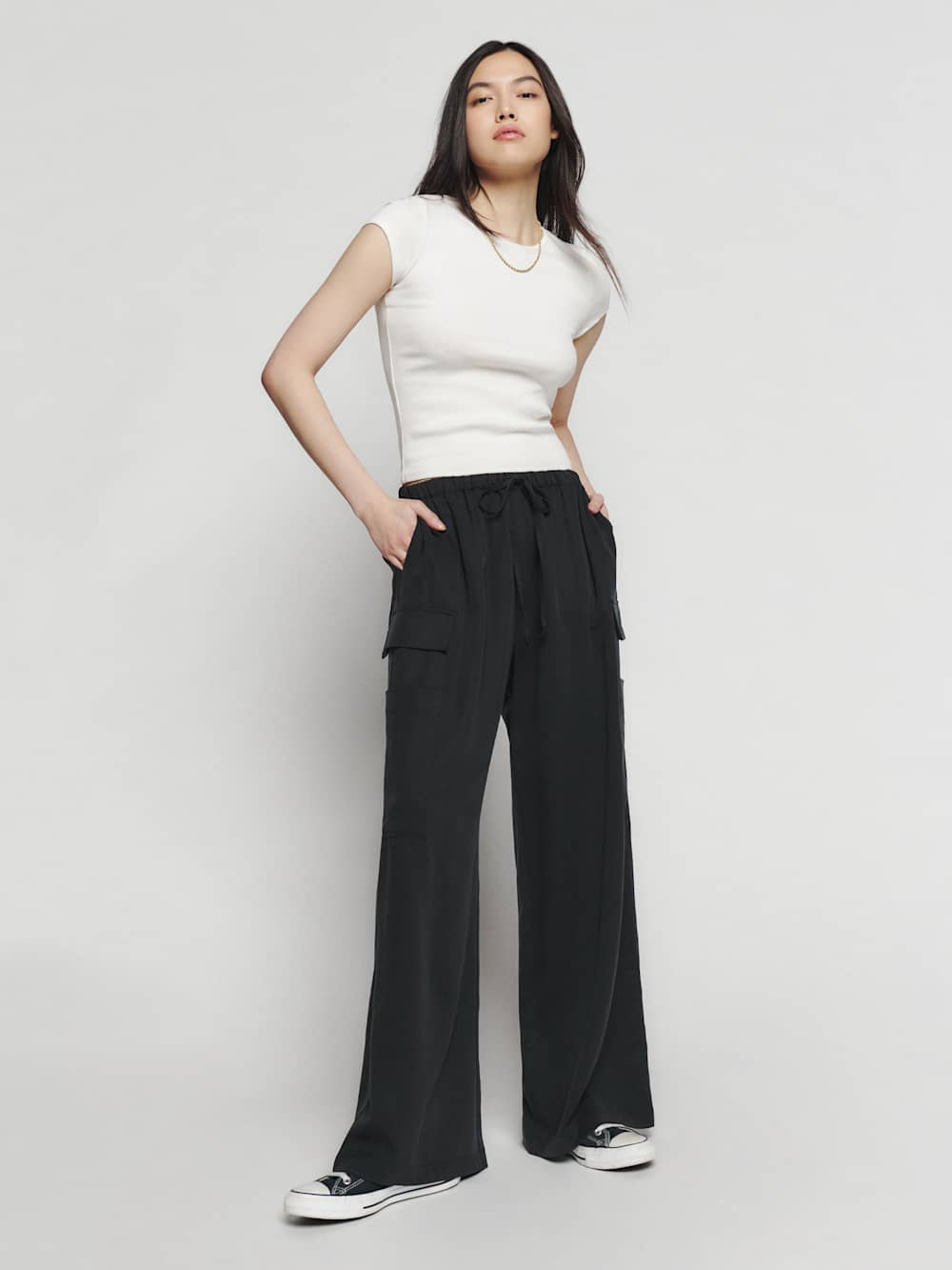 Ethan Twill Pant - Black