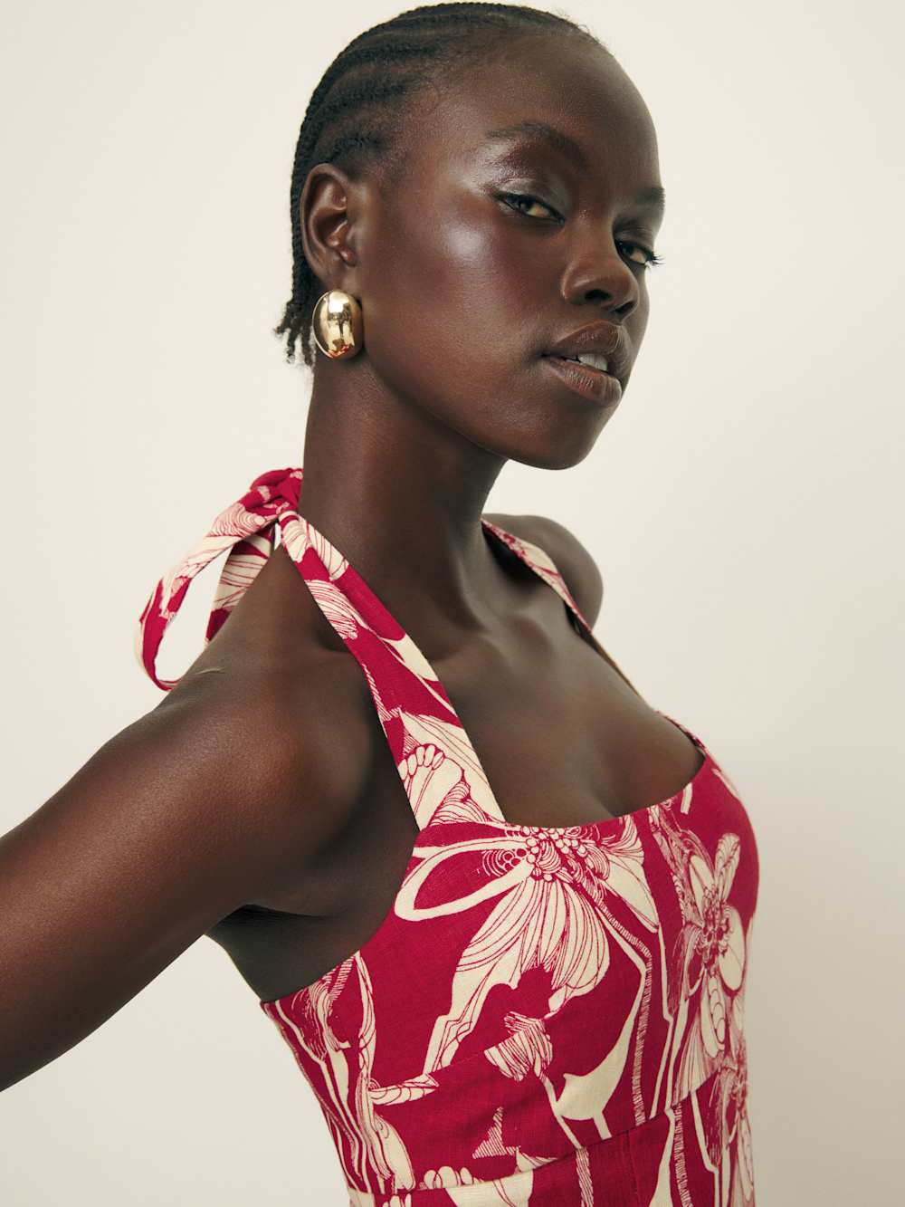 Isha Linen Dress - Las Dalias