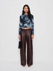 Wiley Knit Top - Midnight Rose
