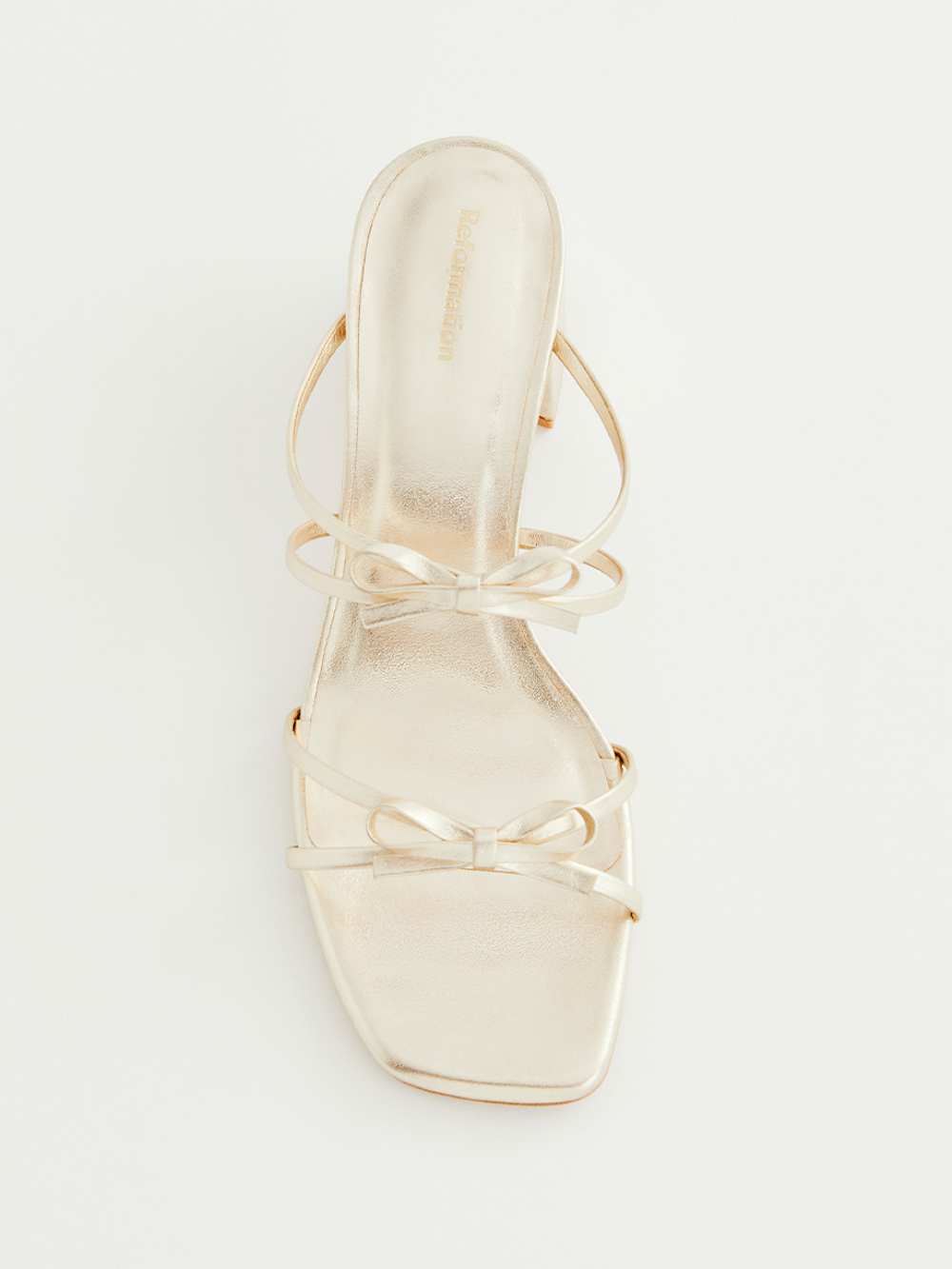 Elodie Block Heeled Sandal - Gold