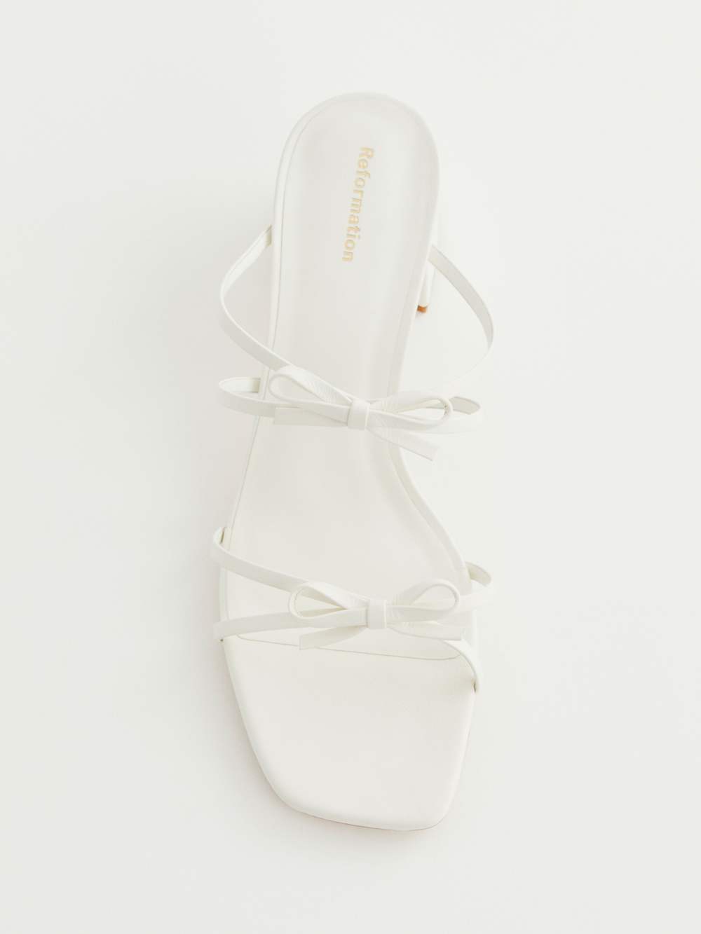 Elodie Block Heeled Sandal - White