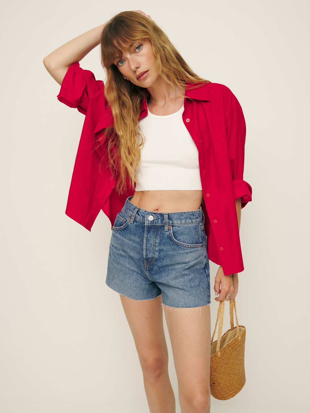 Charlene High Rise Jean Shorts - Colorado