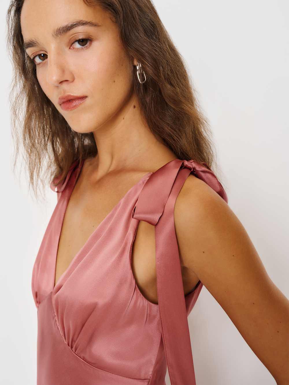 Pernille Silk Dress - Dried Rose