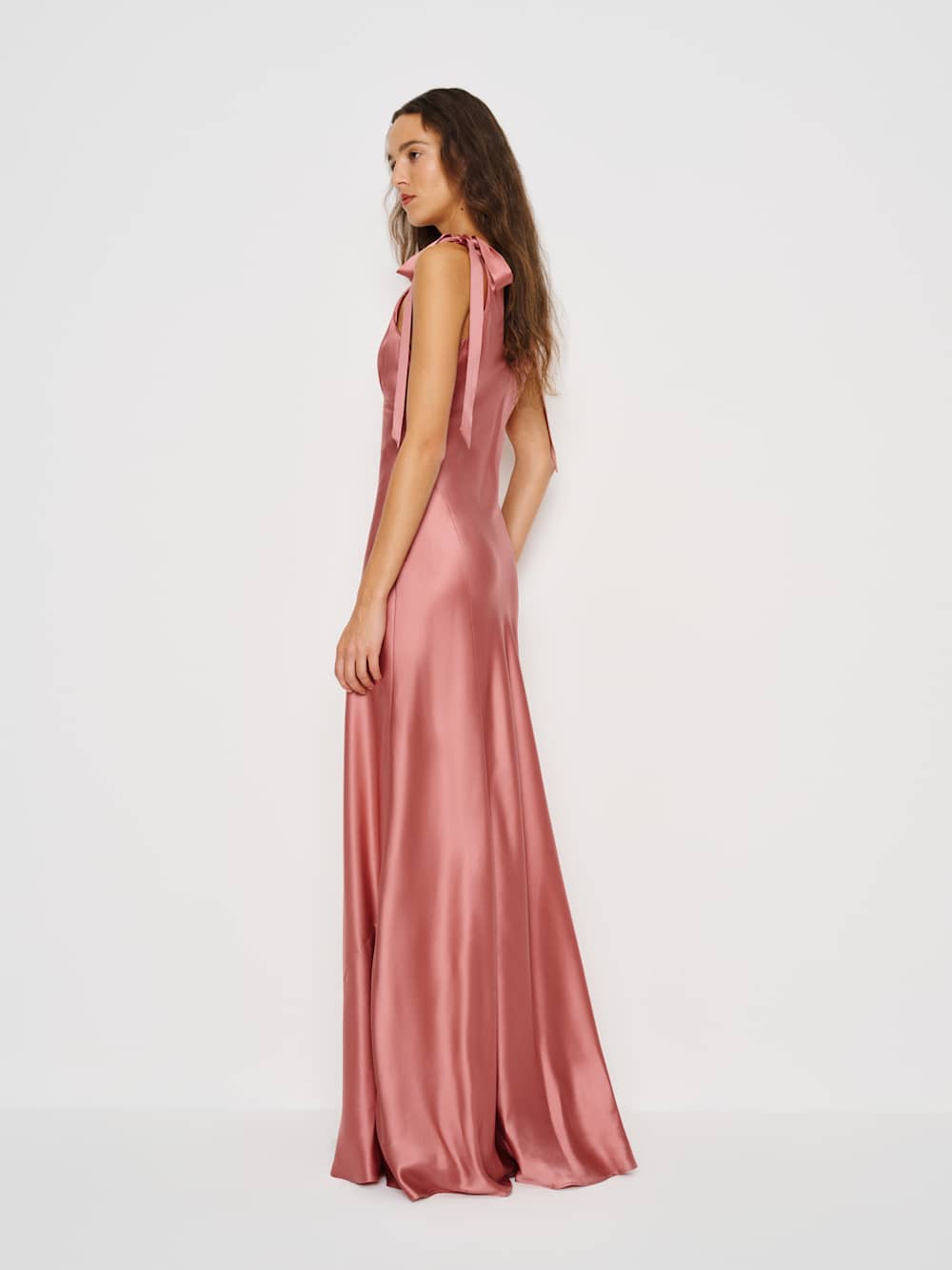 Pernille Silk Dress - Dried Rose