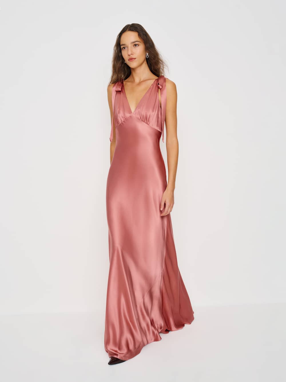 Pernille Silk Dress - Dried Rose