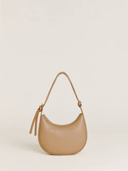 Mini Rosetta Shoulder Bag - Cappuccino Leather