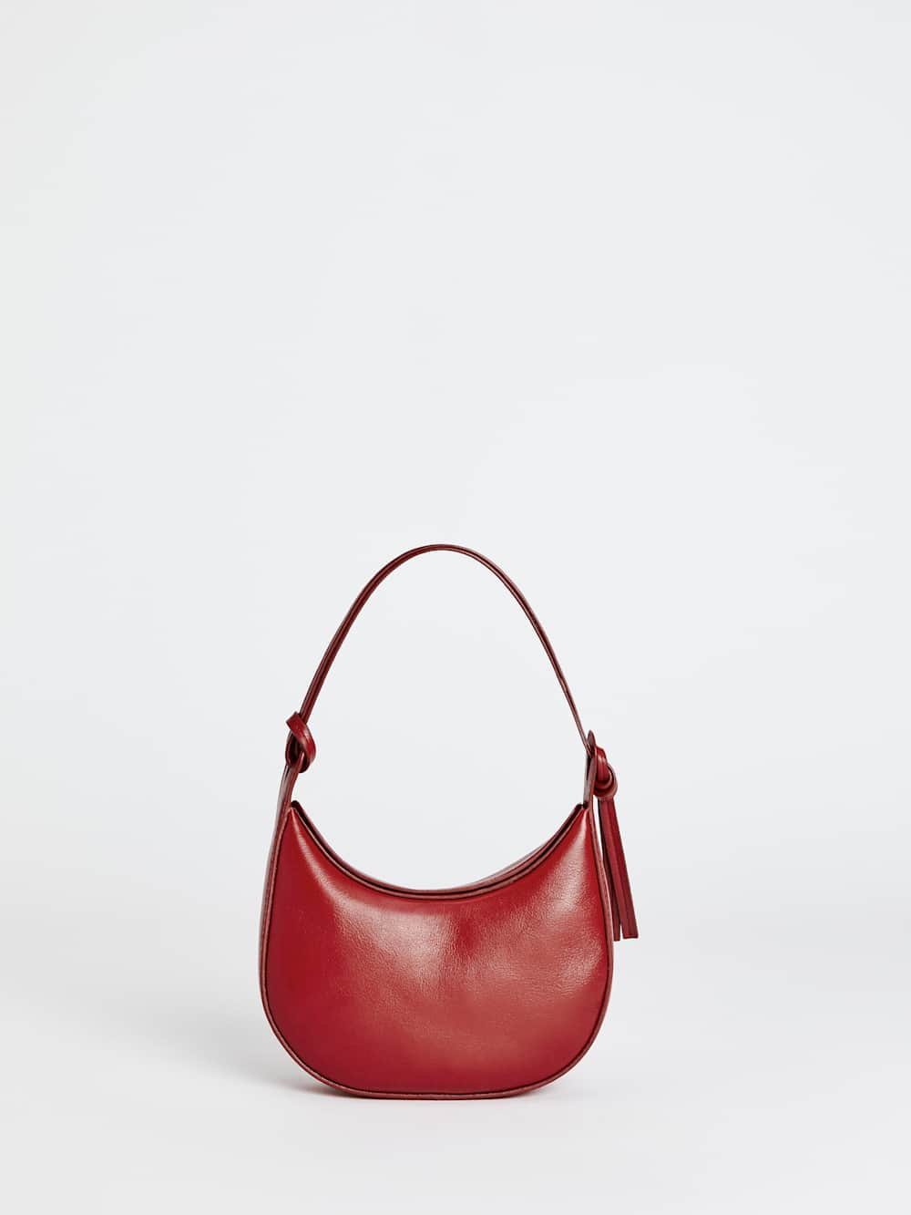 Mini Rosetta Shoulder Bag - Lipstick Leather