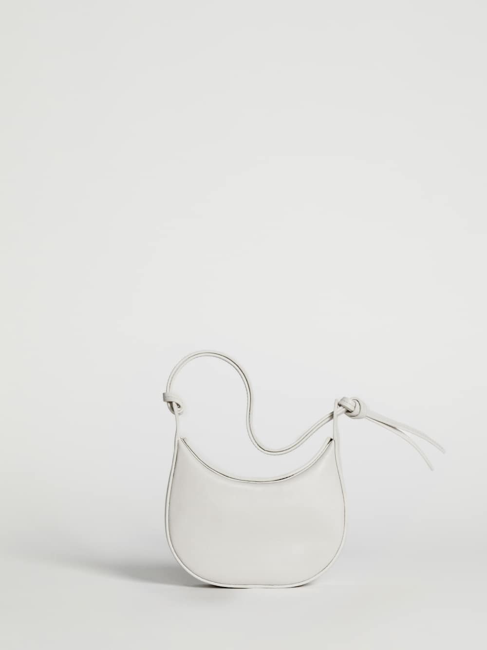 Mini Rosetta Shoulder Bag - White Leather