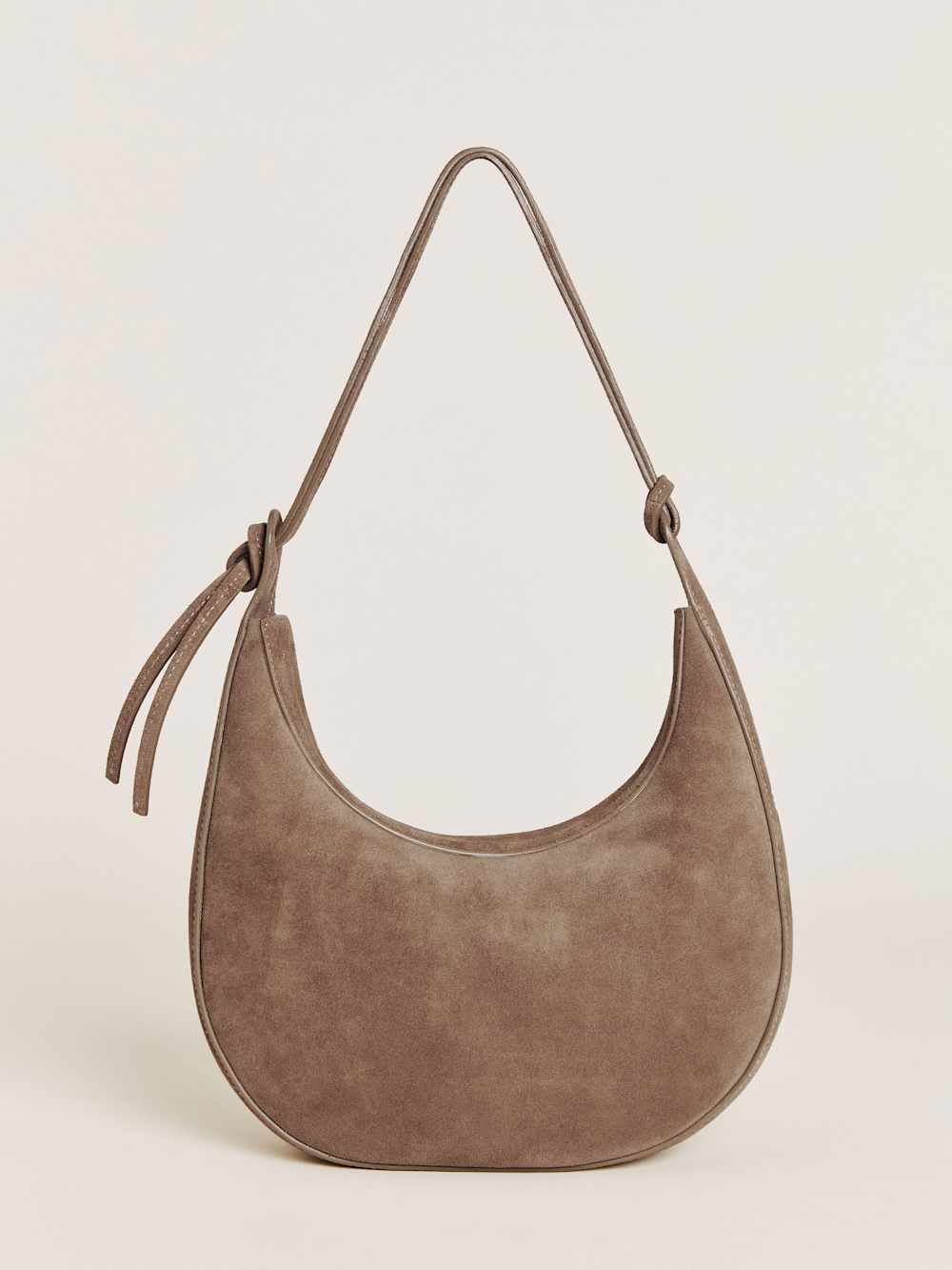 Medium Rosetta Shoulder Bag - Farro Suede