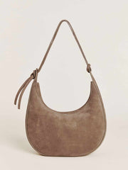 Medium Rosetta Shoulder Bag - Farro Suede
