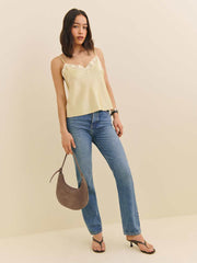 Medium Rosetta Shoulder Bag - Farro Suede