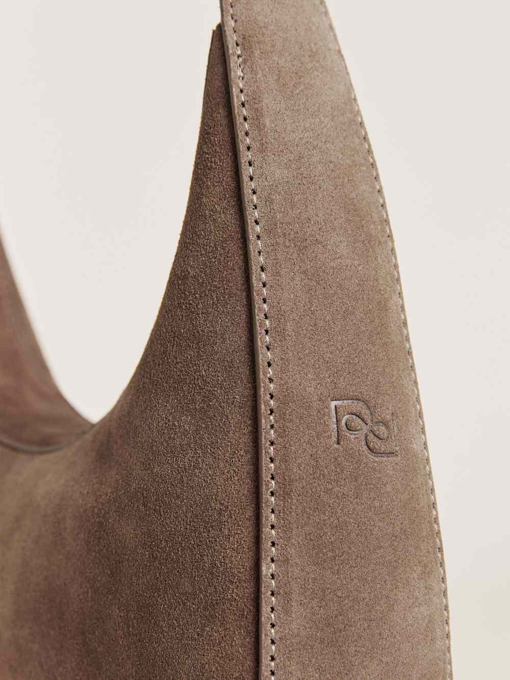 Medium Rosetta Shoulder Bag - Farro Suede