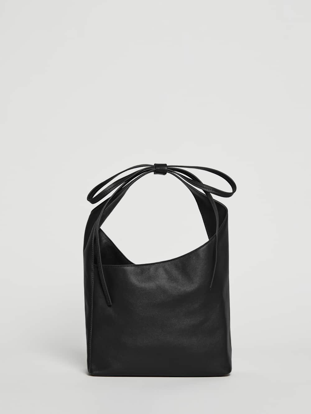 Small Vittoria Tote - Black Leather