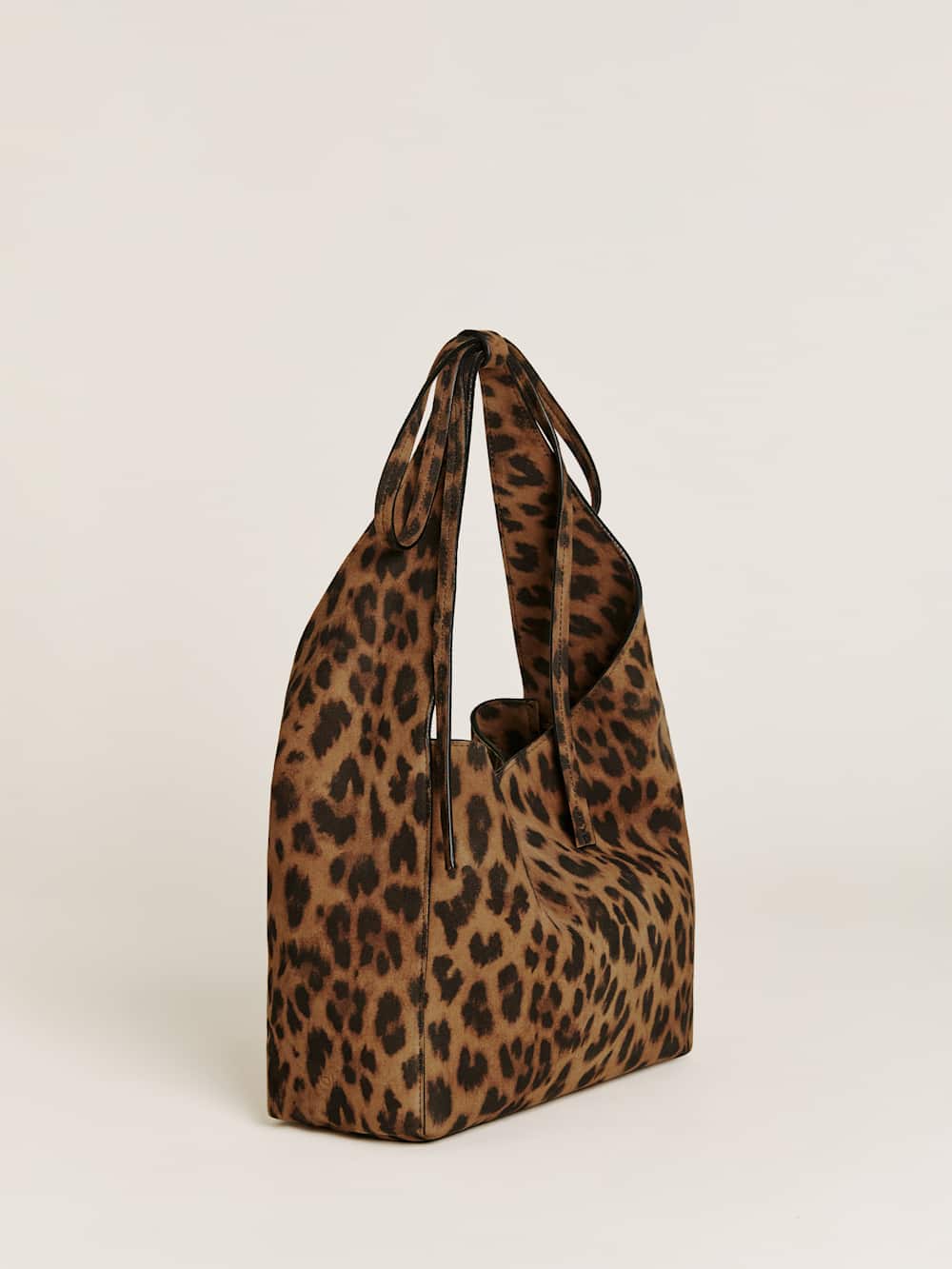 Small Vittoria Tote - Leopard Suede