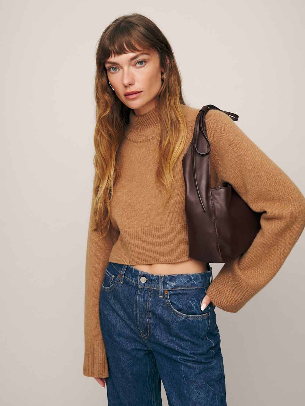 Small Vittoria Tote - Tobacco Leather