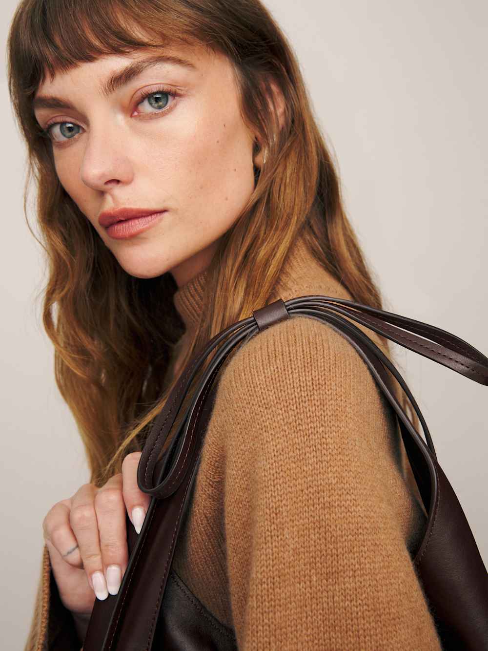 Small Vittoria Tote - Tobacco Leather