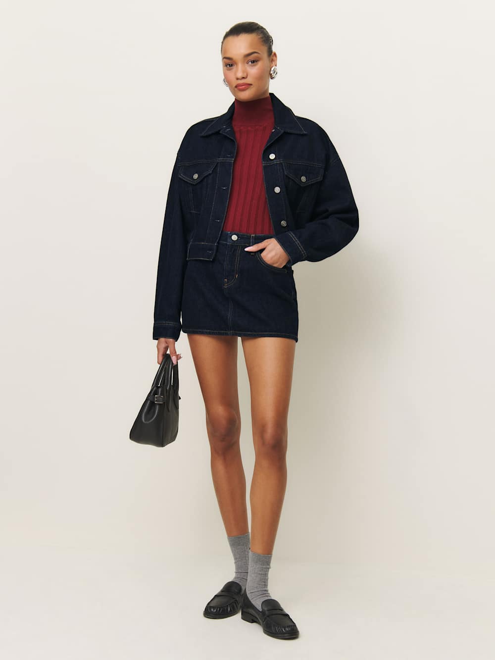 Jori Cropped Denim Jacket - Ondine