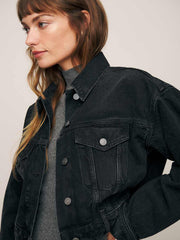 Jori Cropped Denim Jacket - Turano