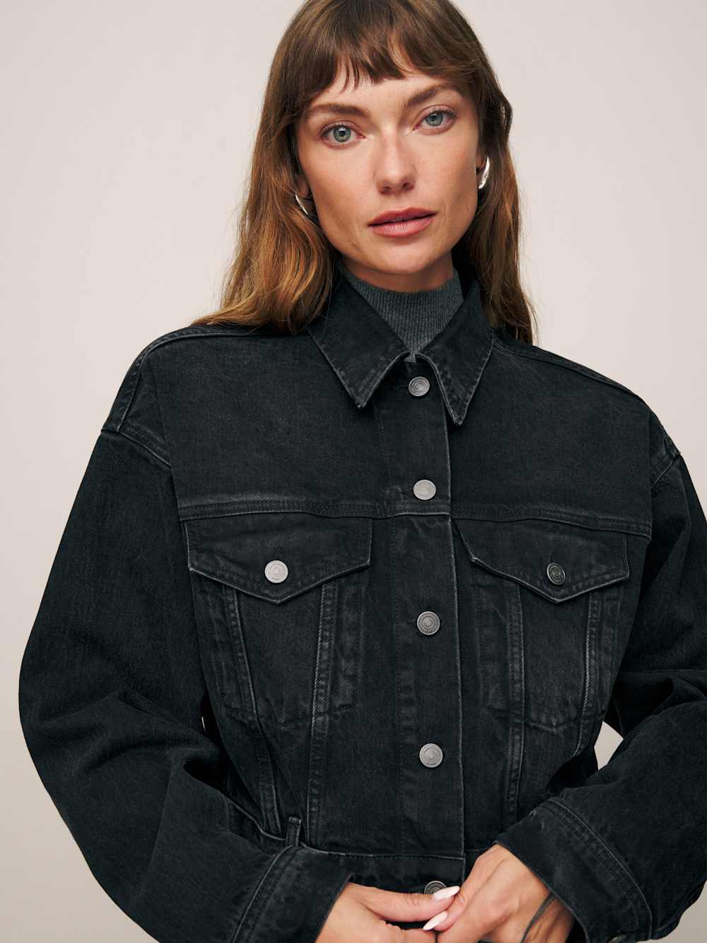 Jori Cropped Denim Jacket - Turano