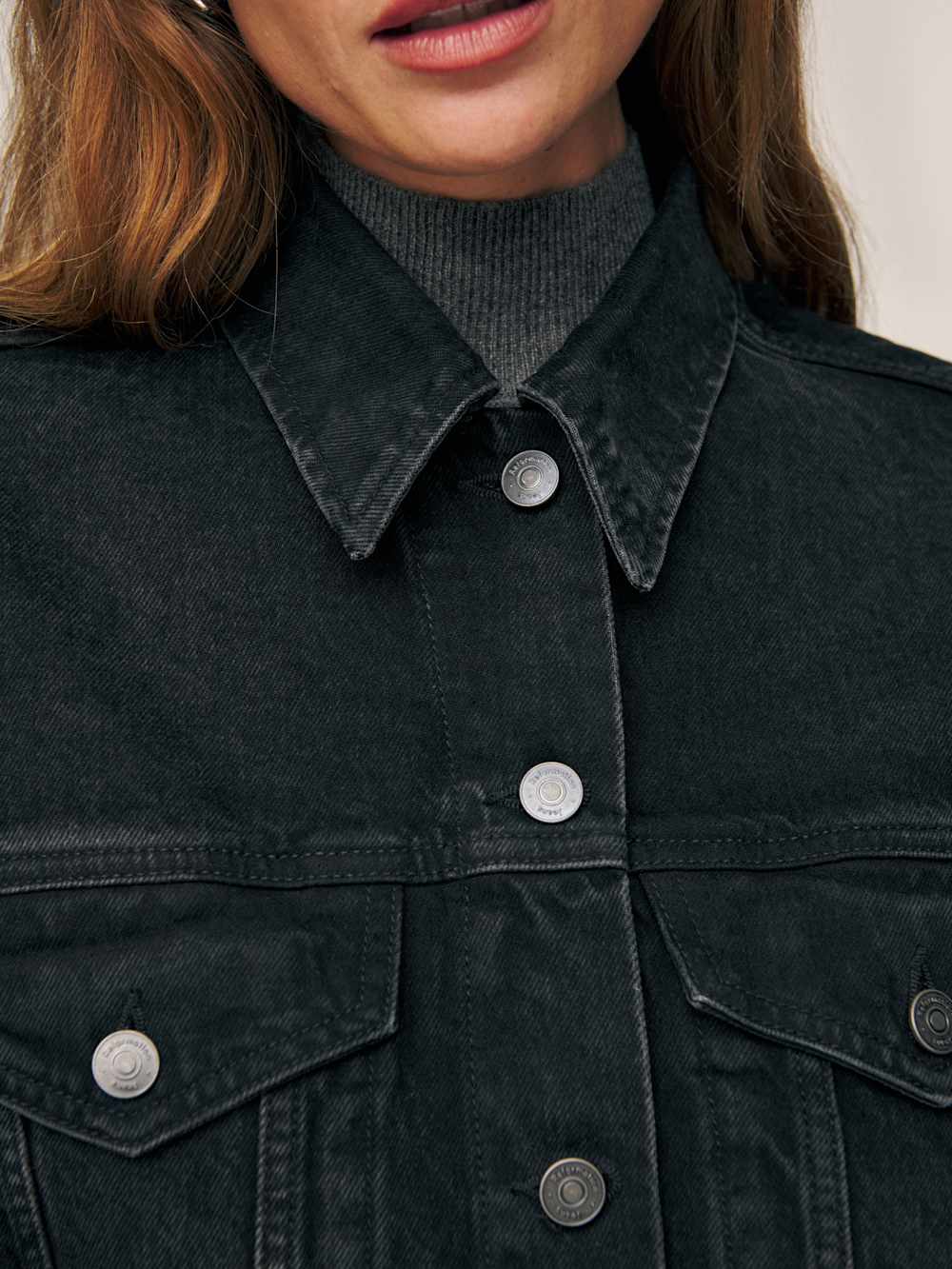 Jori Cropped Denim Jacket - Turano