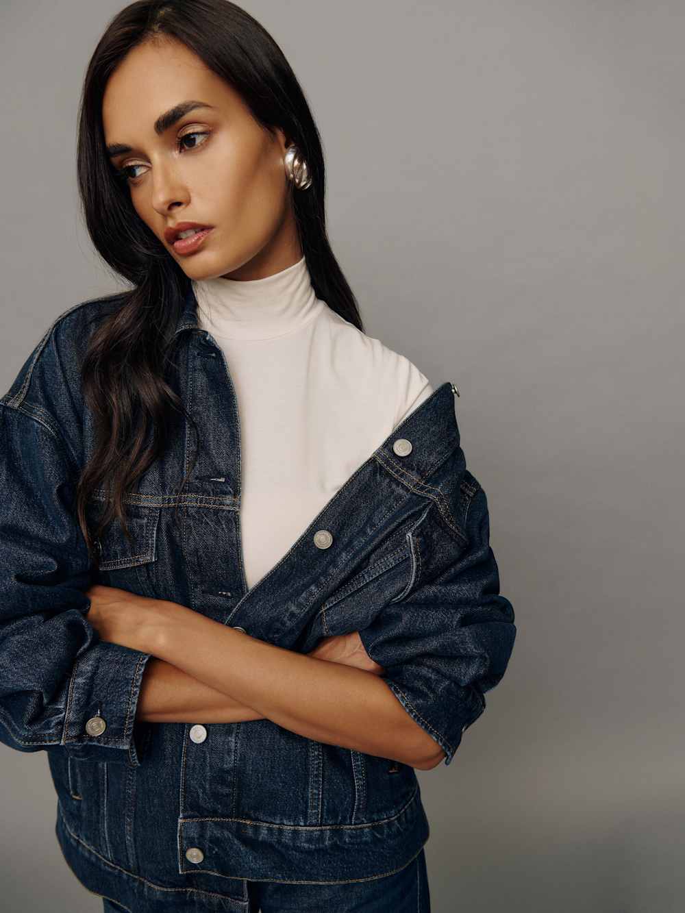 Brooks Oversized Denim Jacket - Mille