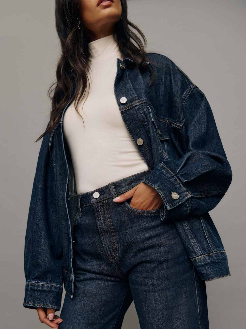 Brooks Oversized Denim Jacket - Mille