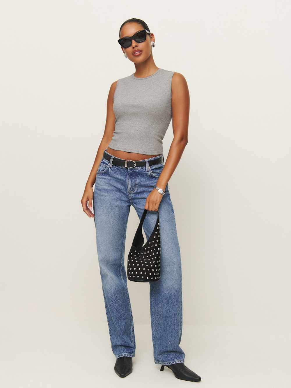 Ryland Tank - Heather Grey