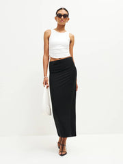 Maria Knit Skirt - Black