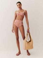 Medium Vittoria Tote Bag - Natural Raffia