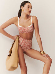 Medium Vittoria Tote Bag - Natural Raffia