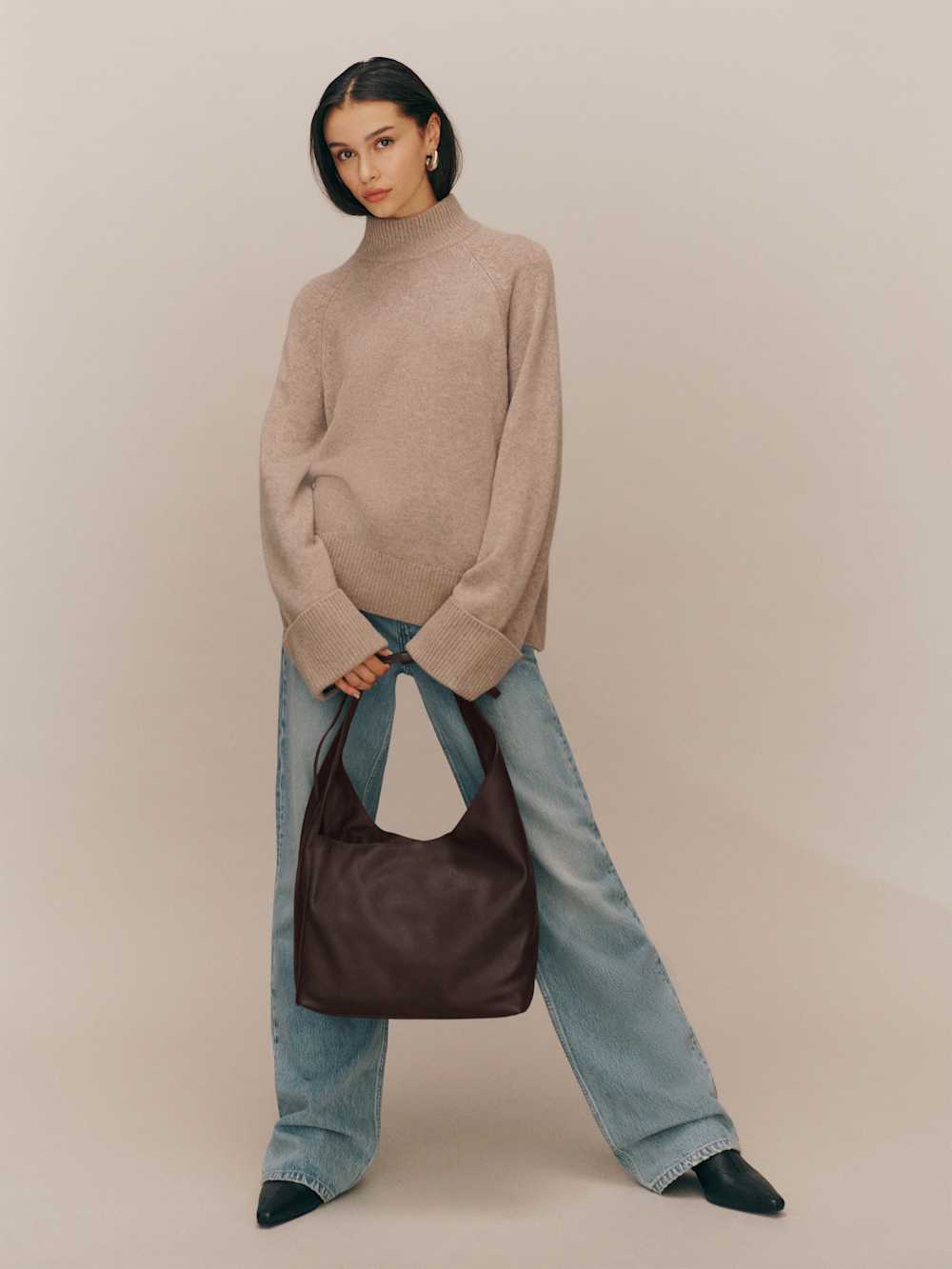Medium Vittoria Tote Bag - Tobacco Leather